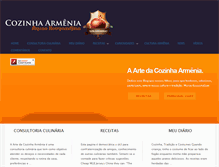 Tablet Screenshot of cozinhaarmenia.com.br